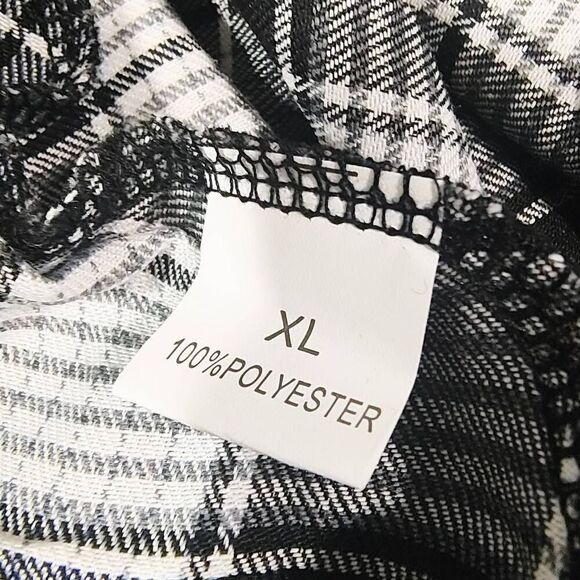 Women's Flannel Asymmetrical Hemline Plaid Front Tie Skirt XLARGE #1 - Picture 7 of 8